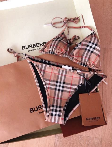 burberry skirt bathing suits|Burberry swimsuit bikini.